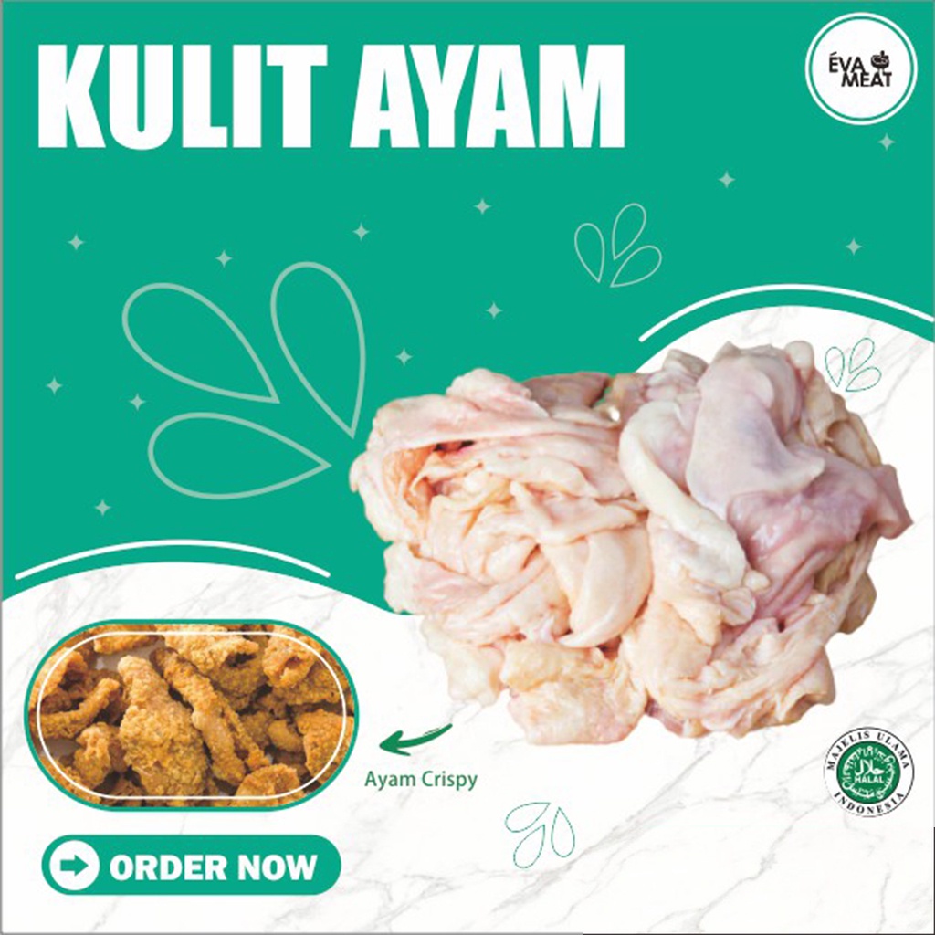 Jual Kulit Ayam Chicken Skin Kulit Ayam Bersih Kulit Ayam Dada