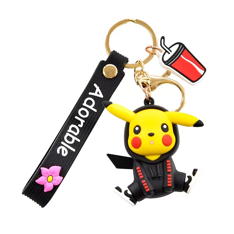 GANTUNGAN KUNCI POKEMON / GANTUNGAN KUNCI PIKACHU / KEYCHAIN MOTOR / PIKACHU JAKET