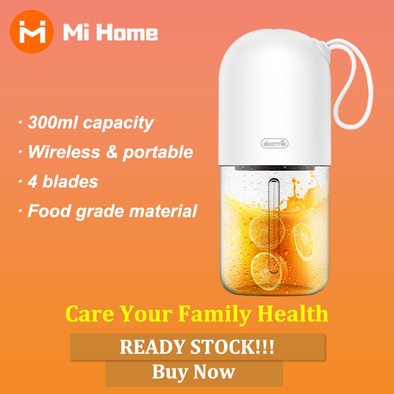 Deerma NU11 Portable Electric Juicer Blender mini 300ml Wireless