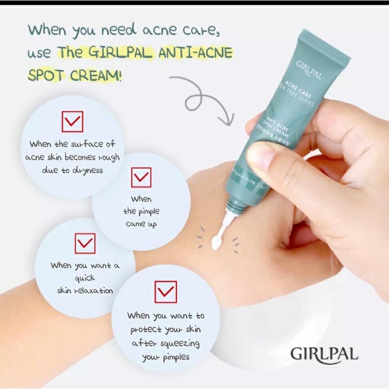 GIRLPAL Perawatan Jerawat Seri Pohon Teh Cleanser - Anti Acne Spot