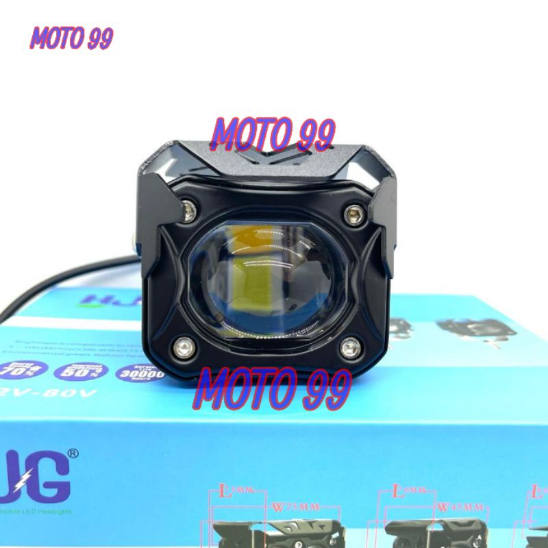 Lampu Tembak Laser Foglamp D6K Hi Low 30 Watt HJG Laser Gun 2 Warna Putih Kuning Harga 1 pcs