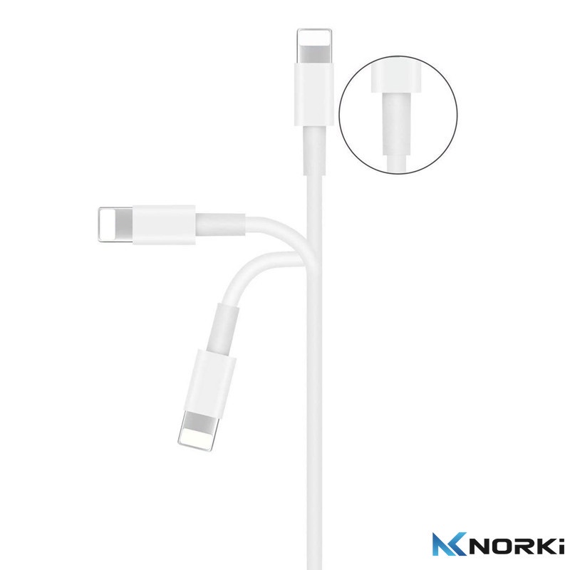 KABEL DATA LOG-ON 18W USB-C TO LIGHTNING KABEL TYPE C PLUS IPHONE