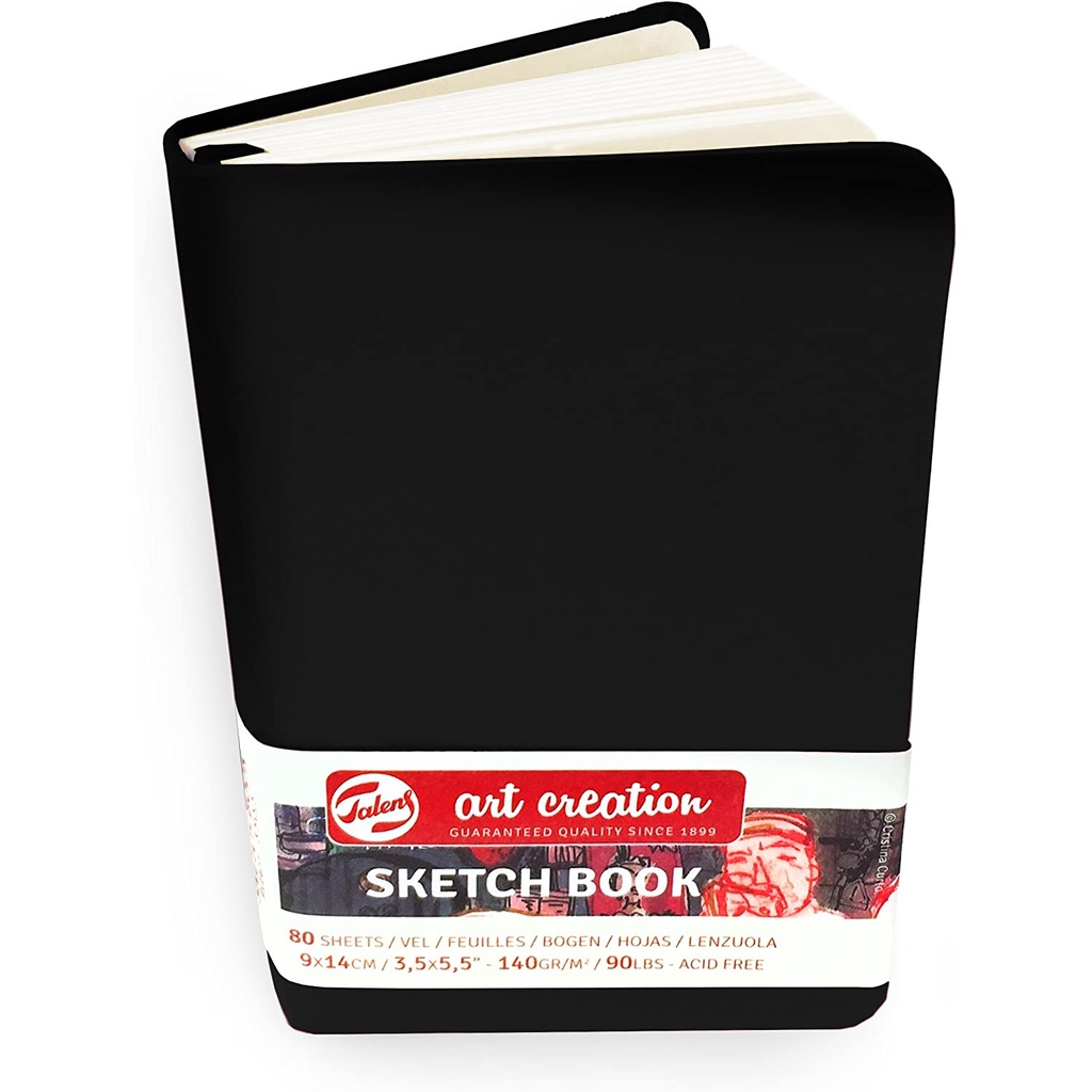 Talens Art Creation Hardback Sketchbook Black 140gsm