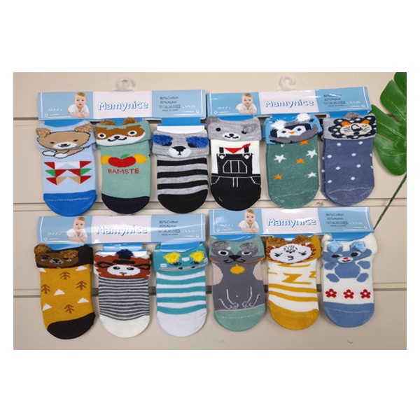 Kaos Kaki Bayi 3in1  ( 3 pasang ) Model Lipat Dan Non Lipat