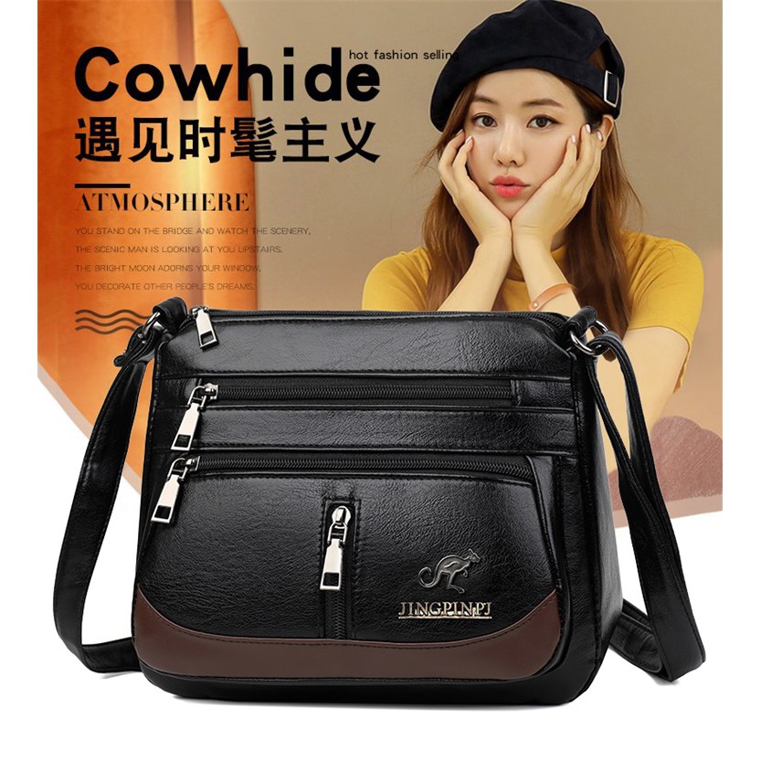 AND COD T206 Tas Selempang Wanita Tas Cewek Fashion Style Sling Bag Kulit PU Tas Slempang Korea COD