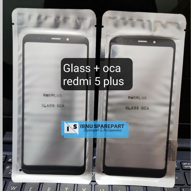 Kaca Lcd + Lem Oca Xiaomi Redmi 5 Plus Kaca Depan Kaca touchscreen Kaca Touch screen Glass Lcd Kaca tc kaca TS