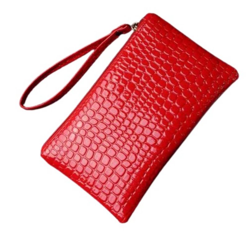 Medan Termurah Clutch wanita croco leather import dompet wanita hp croco