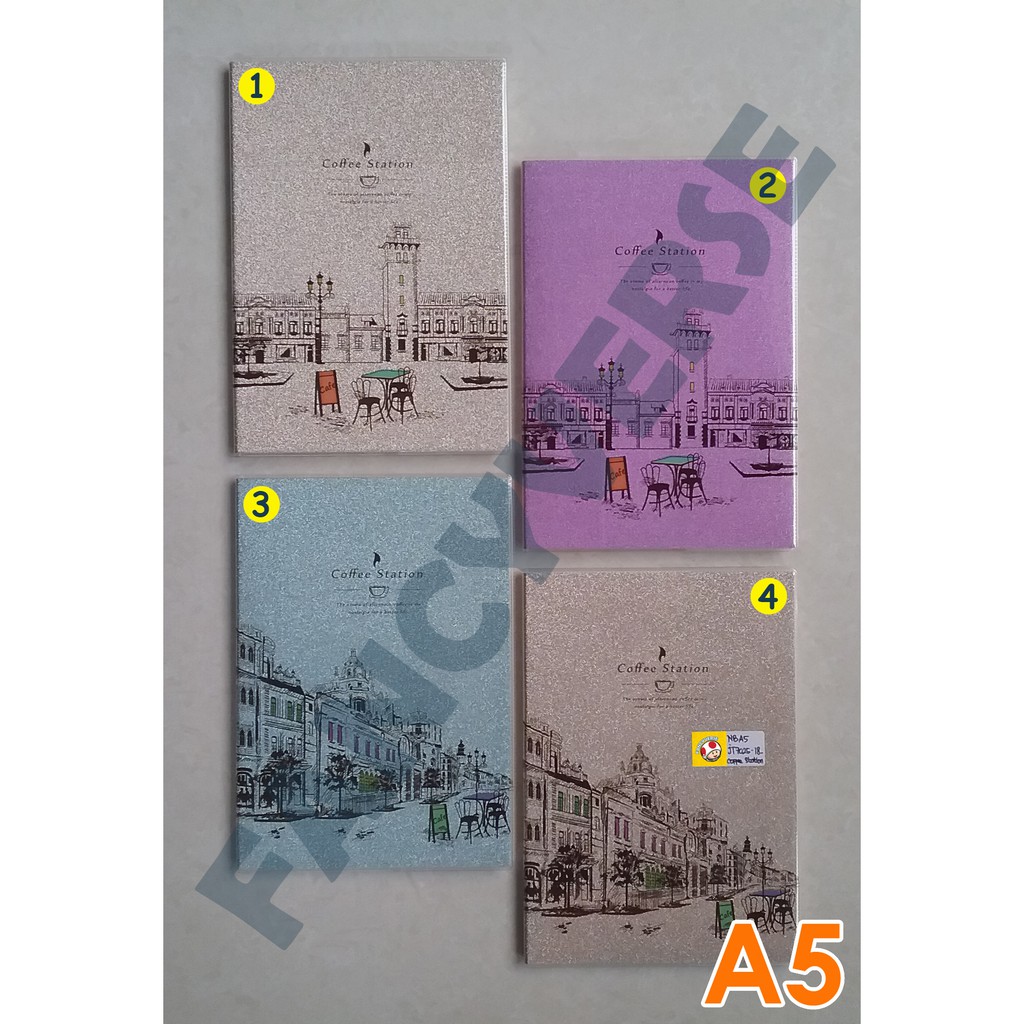 

Notebook A5 Glitter Cafe JT7025-18 / Agenda Diary Notes Buku Catatan