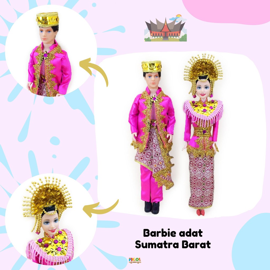 Mainan Boneka Adat Sumatra Barat Boneka Adat