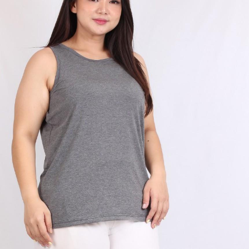 ✩ UCanSee BigSize XXL & AllSize Wanita 20 Warna Singlet Basic Kaos You Can See Jumbo STAYL ☆