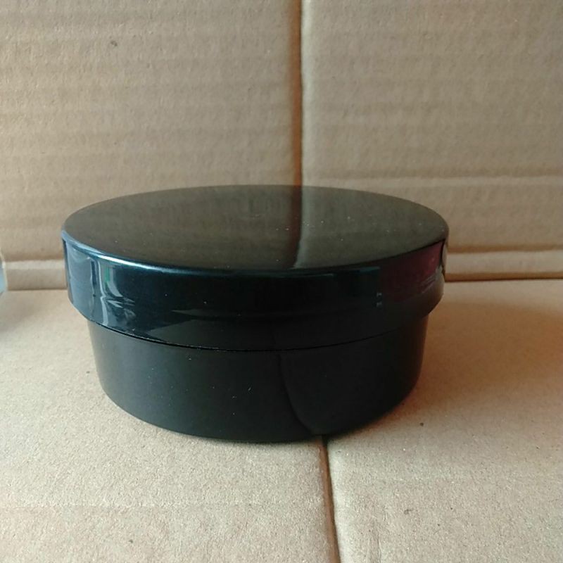 POT LULUR 250 GR HITAM / KEMASAN POMADE 200 GRAM