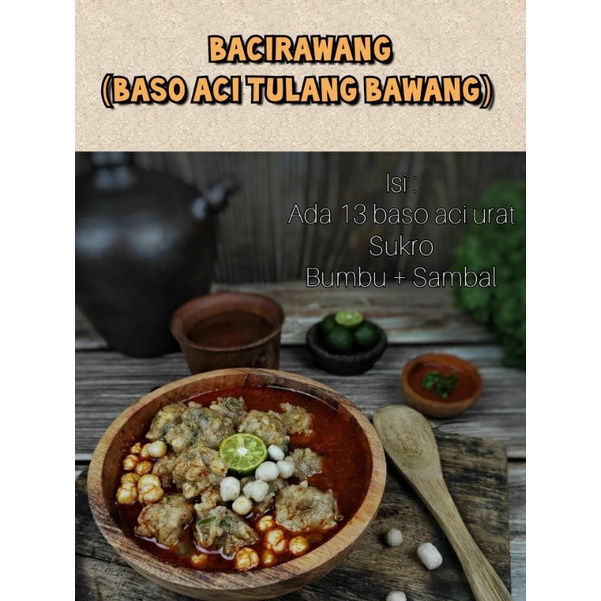 

Bacirawang /Baso aci Urat Asli Garut