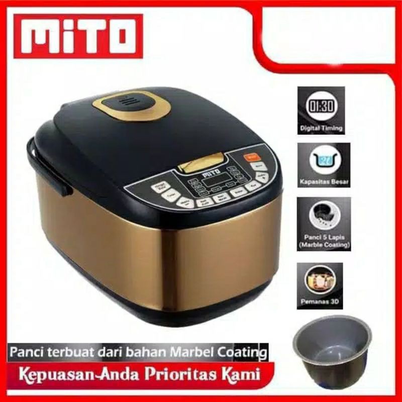 MAGICCOM RICE COOKER 8 IN 1 MITO MITOCHIBA R 5 + R5+ / R7 R 7 KAPASITAS 2 LT ORIGINAL GARANSI RESMI