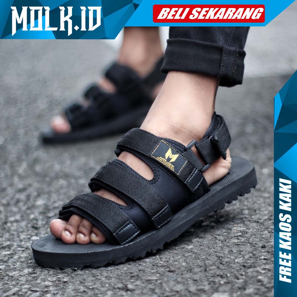 MOLK|Sendal Gunung PrIa Kekinian Original Distro Sendal Pria Casual