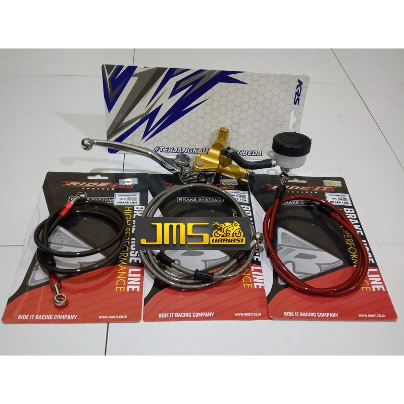 master rem krs original plus selang ride it by ktc kytaco universal mio soul beat vario 125/150/160 genio scoopy nmax aerox lexi mx fu vixion vega cbr ninja gsx klx crf