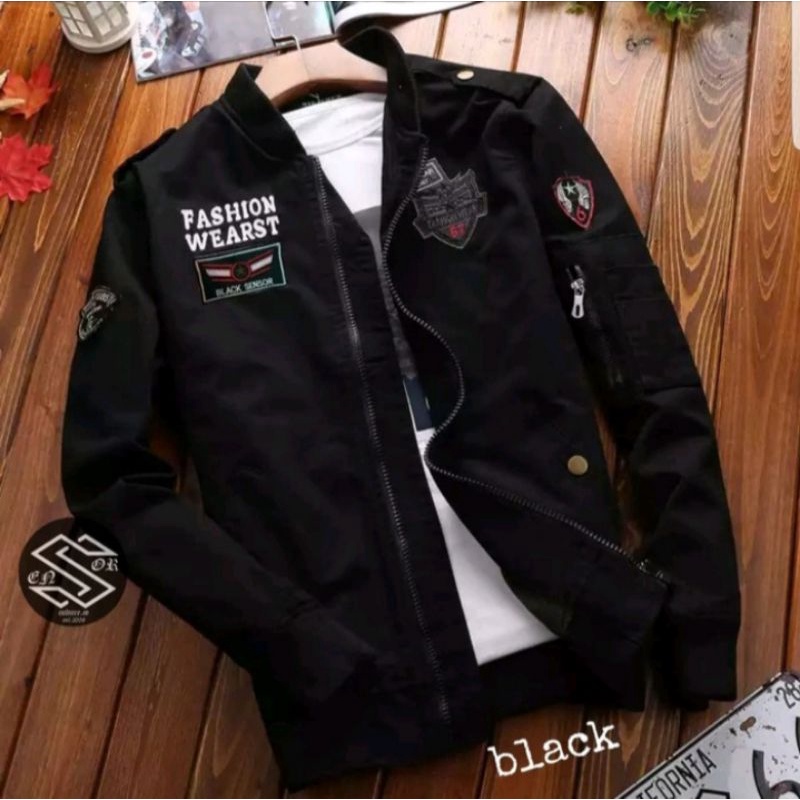 Jaket pria IKC 002 distro cbr six Bandung hoodie dua sisi bolak balik keren grosir pakaian pria H0D7-Hitam ( Aragon )