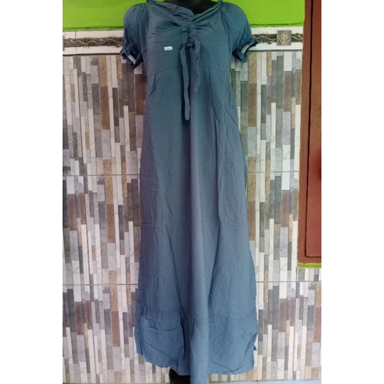DASTER ELSA LENGAN PENDEK MURAH DASTER SERUT ELSA RAYON SEKDRES RAYON-Ds elsa polos Grey