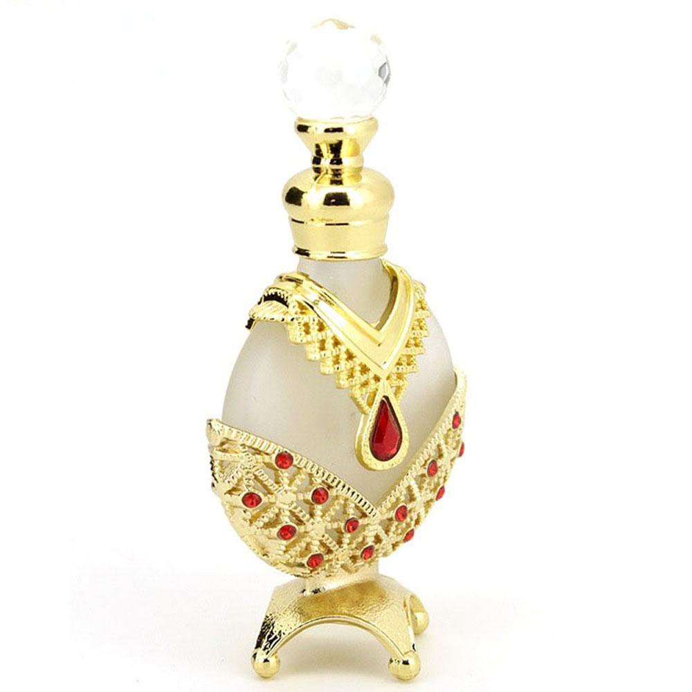 Botol Parfum Agustina Gaya Timur Tengah Simple Golden packaging Wadah Kosmetik Essential oil Botol Kosong Isi Ulang