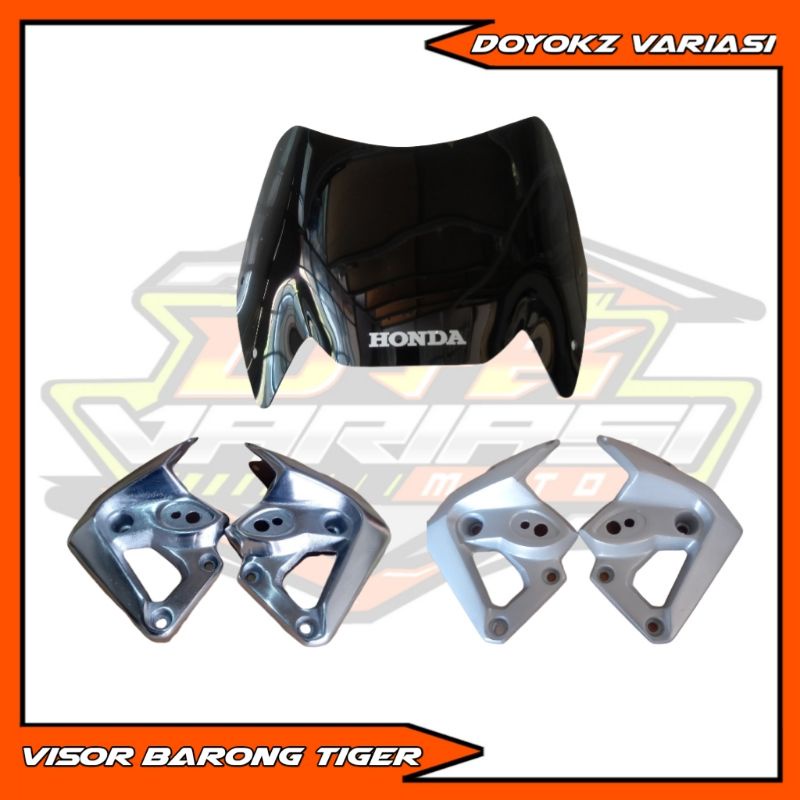 Kepingan Barong Kupingan Lampu  depan visor kaca depan TIGER,MEGAPRO
