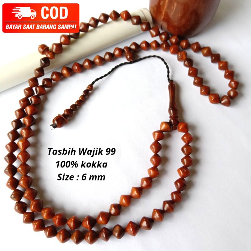 BISA COD TASBIH WAJIK 99 UKURAN 6,5 mm