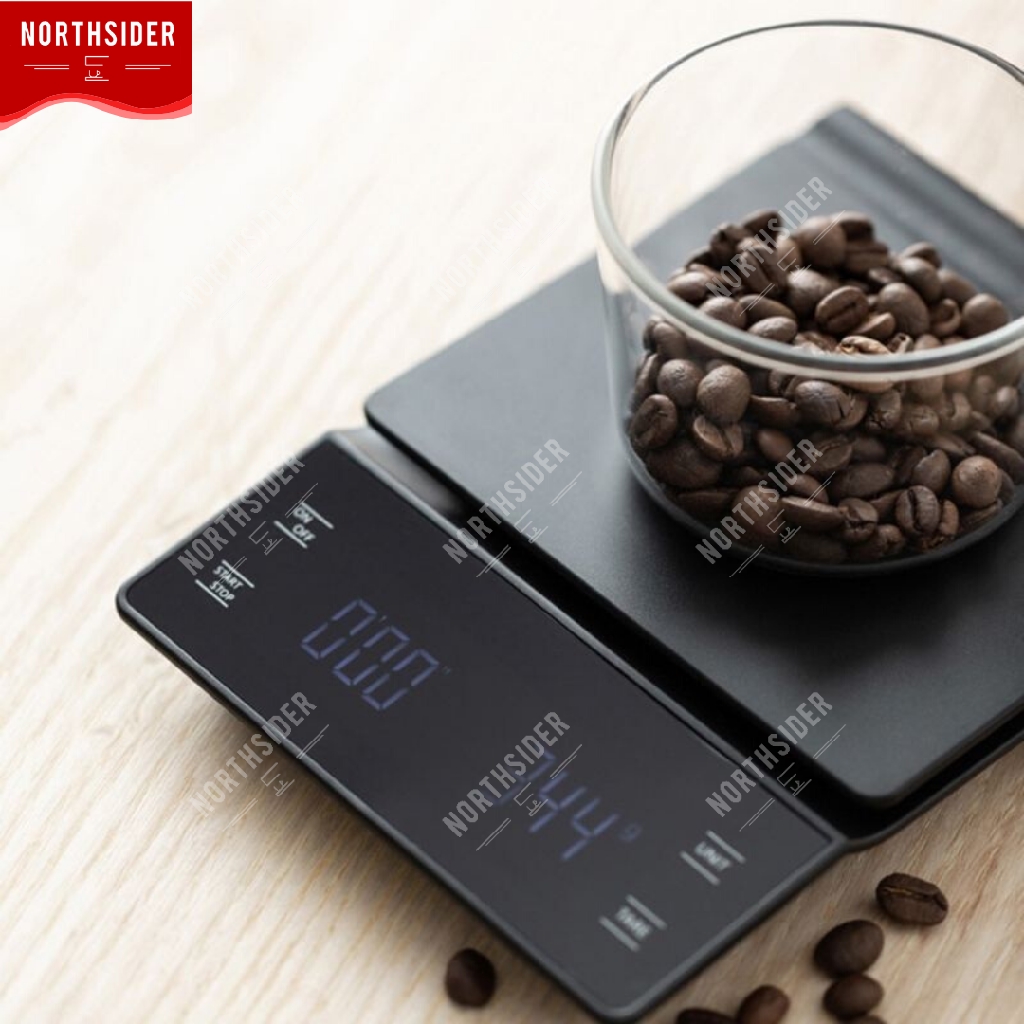 TIMBANGAN KOPI DIGITAL COFFEE SCALE 0.1g - TIMER - RUBBER MAT - EK6002