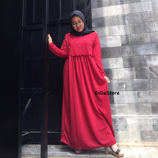 1 KG = 3 PCS || AMIRA DRESS PEARL / DRESS MUSLIMAH FASHION MUTIARA