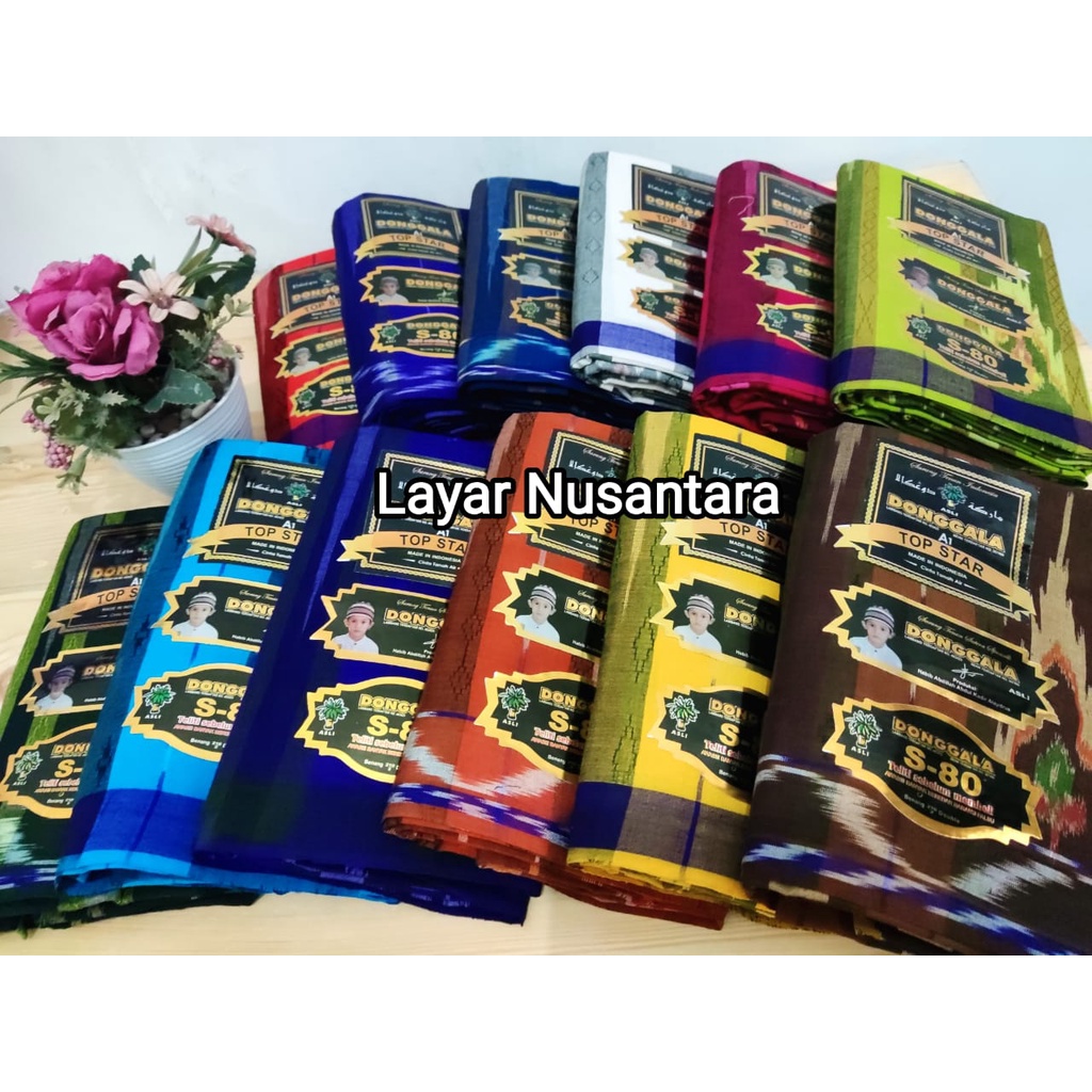 SARUNG DONGGALA MGT S80/S90 SUPER QUALITY 100% TENUN ASLI + TAS