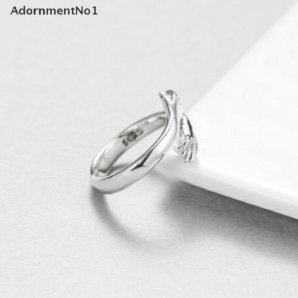 (AdornmentNo1) Cincin Terbuka Adjustable Motif Love Hug Untuk Perhiasan Wanita / Hadiah