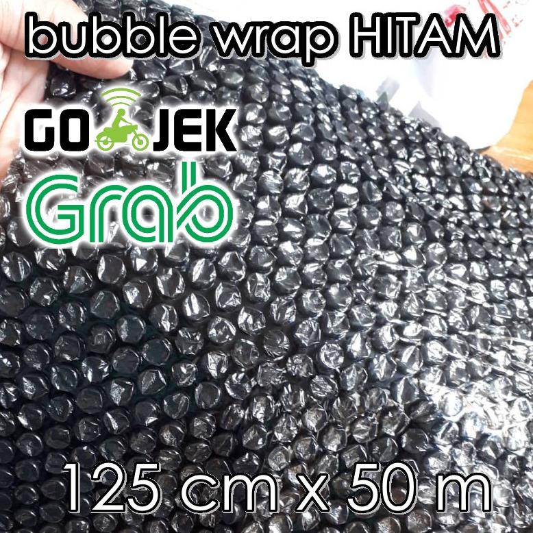 

[Belanjadisini⭐] Bubble Wrap 1 Roll Hitam 125 cm x 50 m Black Murah Malang Grosir Bubblewrap Babel W