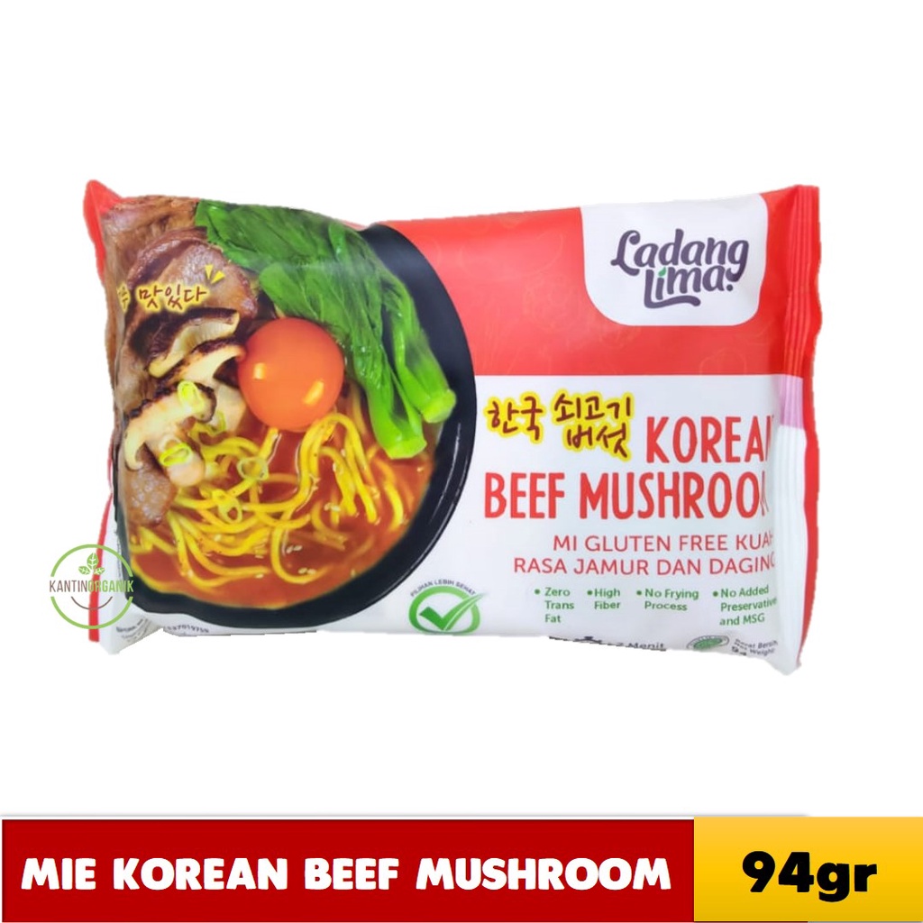 

Gluten Free Mie Korean Beef Mushroom Ladang Lima 94gr