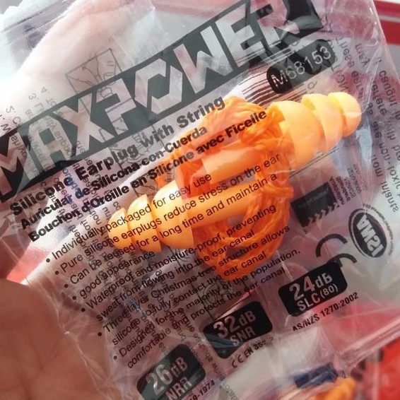 Maxpower Earplug / Ear Plug Sumbat Kuping Telinga Maxpower
