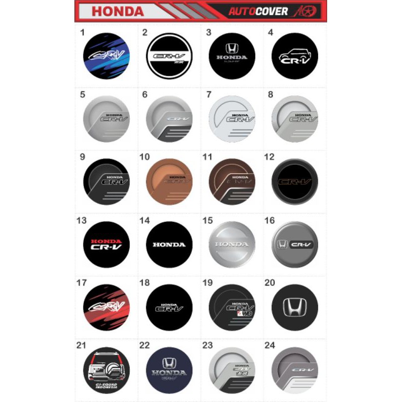 (BISA COD) COVER BAN SEREP / SARUNG BAN SEREP MOBIL HONDA CRV  BEBAS COSTOM GBR PRODUK BERGARANSI
