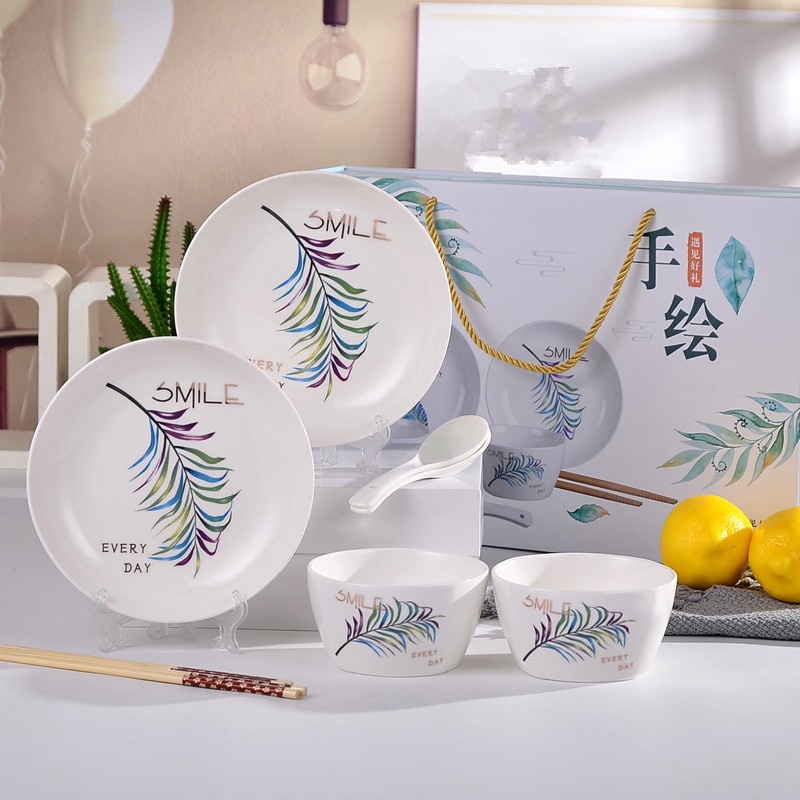 Ceramic Tableware Set New / Piring Mangkok Sendok Keramik Hampers Kado