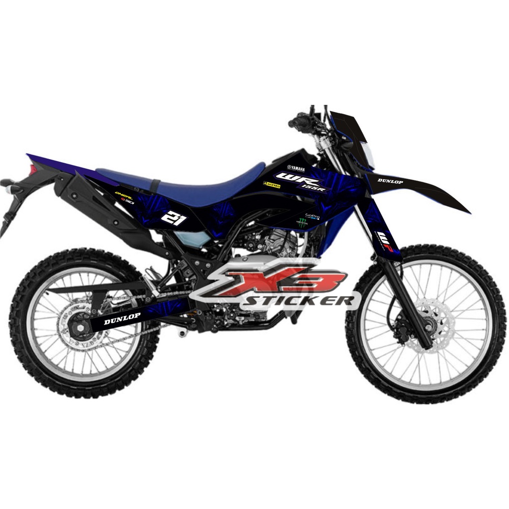 Stiker Decal WR 155 Monster Blue Fullwrap
