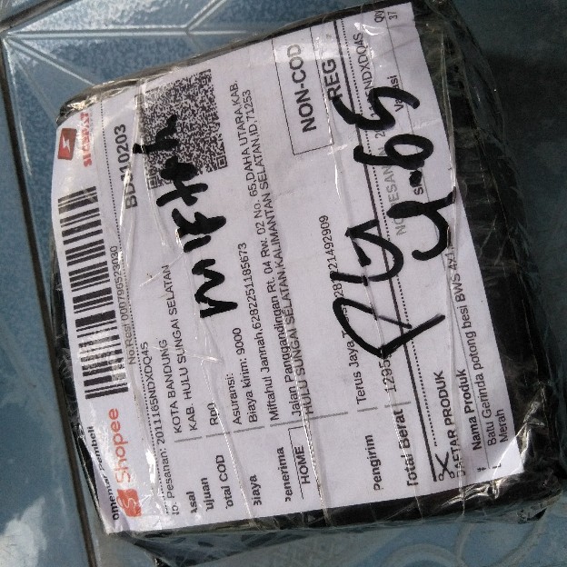 Batu Gerinda Potong Besi Bws 4x1,2x16 Merah