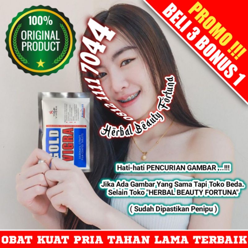 Obat Herbal Ampuh Suplemen Stamina Pria Dewasa - Vigra-Gold_Asli Original Pil Biru Rahasia Bikin Kua