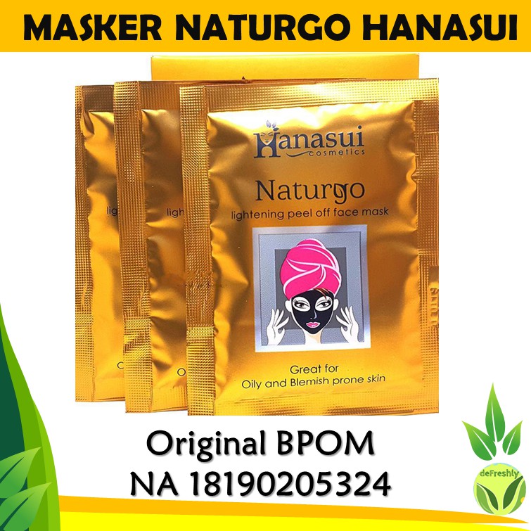 BPOM - ORIGINAL NATURGO LIGHTENING PEEL OFF MASK HANASUI