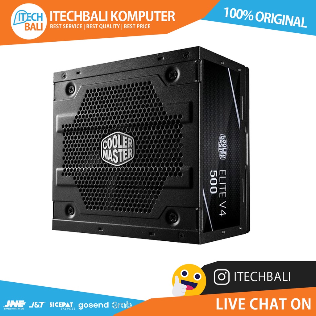 PSU COOLER MASTER 500W white 80+ - Elite V4  | ITECHBALI