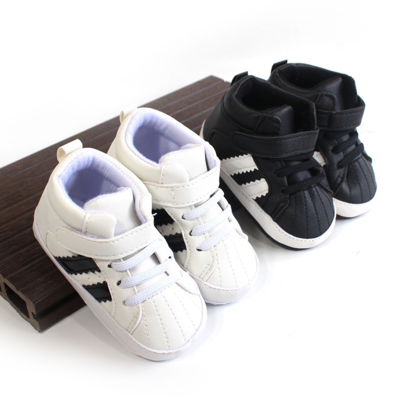 Sepatu Anak Bayi Import Premium Quality High Adidas Free Box Sepatu Bayi Prewalker Lucu Sepatu Anak Murah