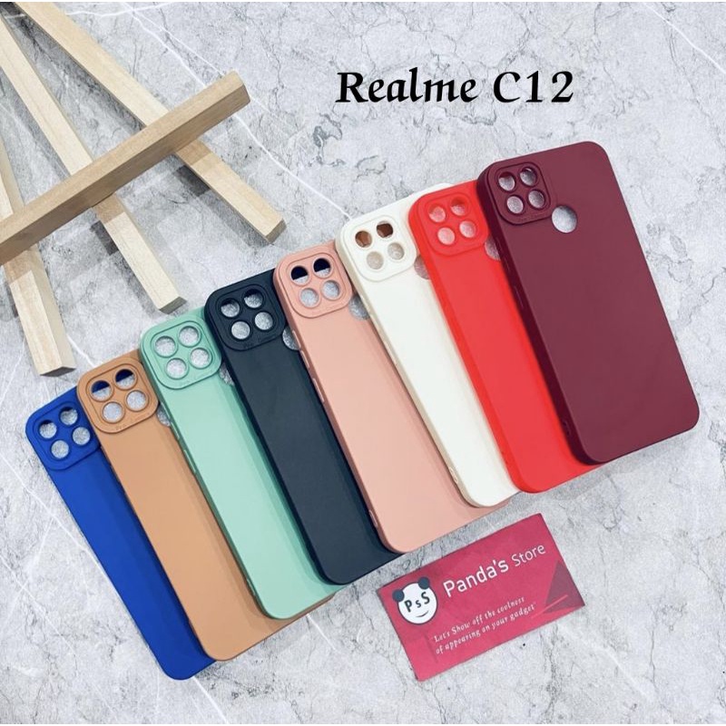 Softcase Pro Camera Realme C12 Candy Case Full Color 3D Silikon TPU