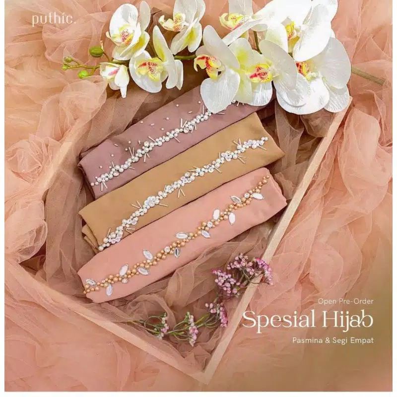 PASMINA PAYET - KERUDUNG - HIJAB