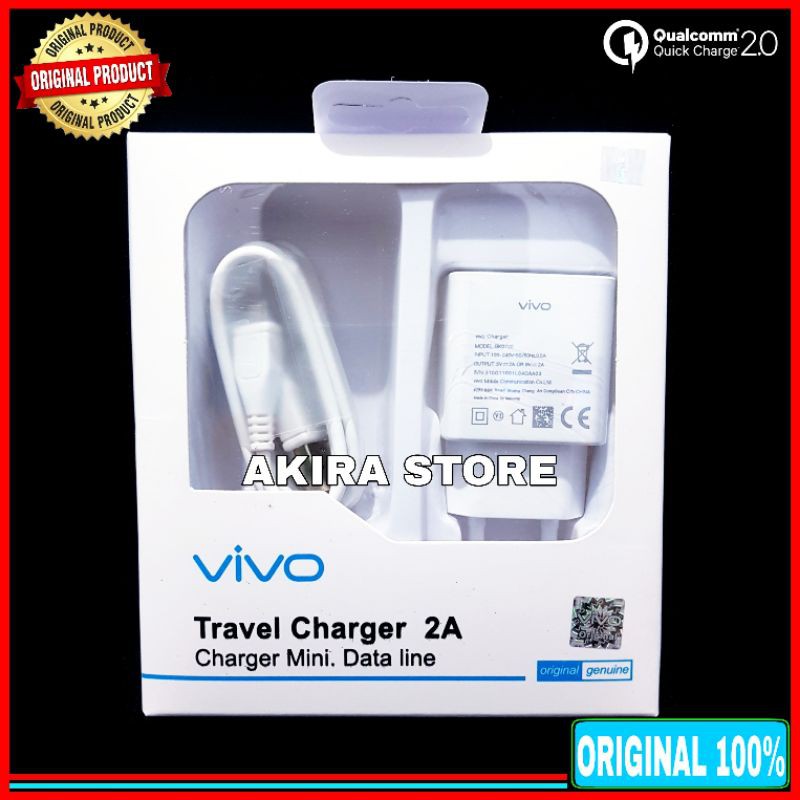 Charger Vivo V11 Pro Original 100% Micro USB Fast Charging