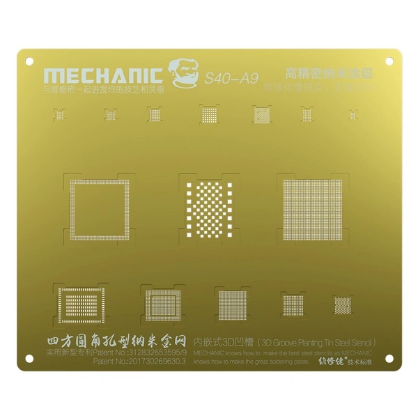 MECHANIC 3D Cetakan IC S40 CPU A9 Gold Original