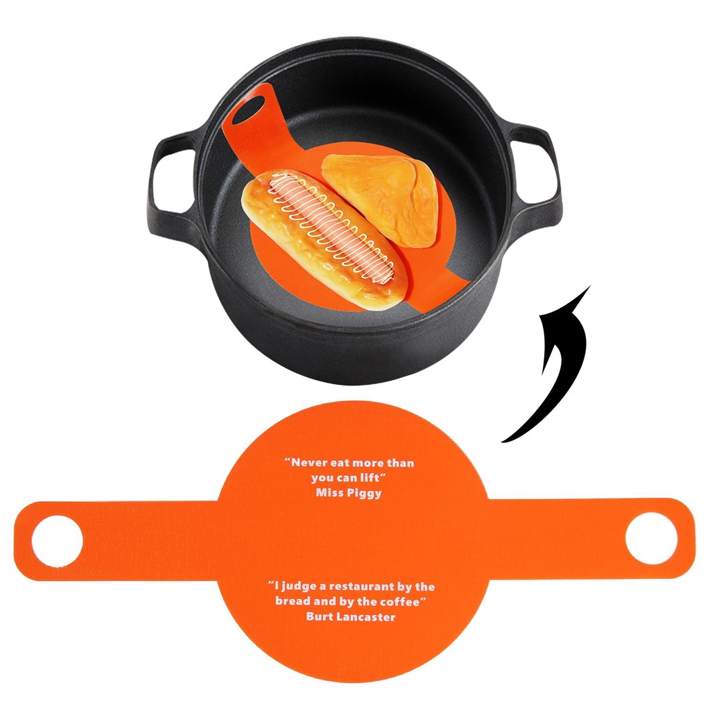 Solighter Silicone Mat Recycle Dapur Anti Lengket Alas Oven Orange