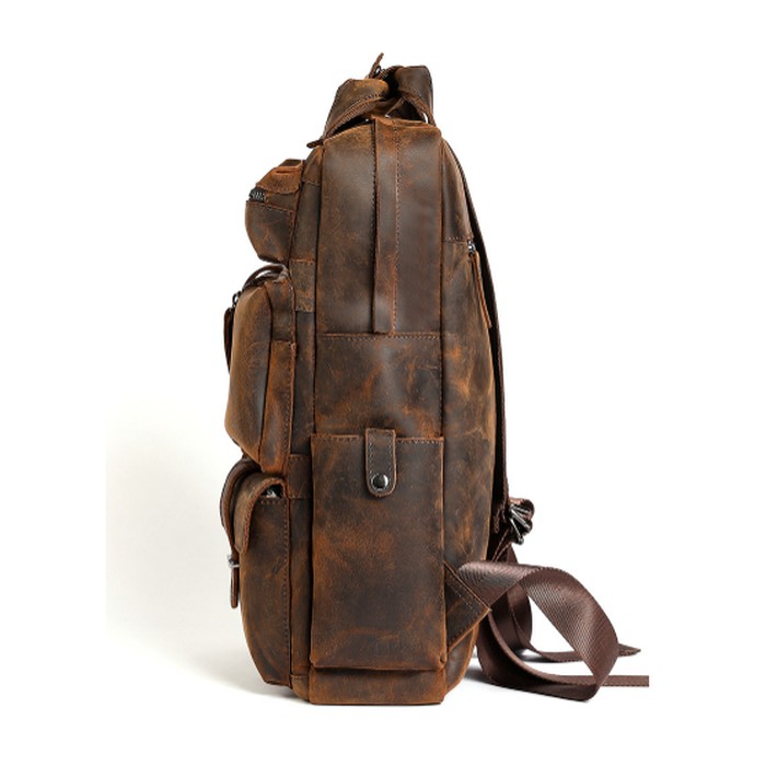 Tas Ransel Pria Crazy Horse Leather - ONYX by Napoleon