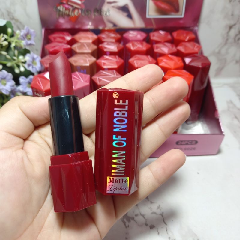 Promo New Lipstik Matte  iman of noble waterproof NO.6026