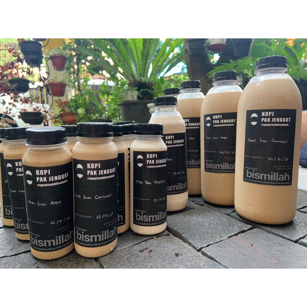 

Kopi Pak Jenggot - Milk Tea Original, Hazelnut, Vanilla, Caramel 1Liter / 500ml / 250ml