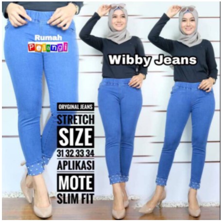 Wibby Celana jeans mutiara lipat (JLA/RMJ)