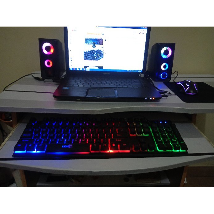 Gaming Keyboard PC komputer Game RGB LED LDKAI R260 kiboard key board Black