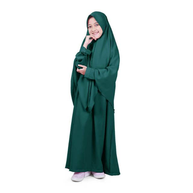 Gamis Anak  Baju  Muslim  Anak  Perempuan syar i Polos Murah 